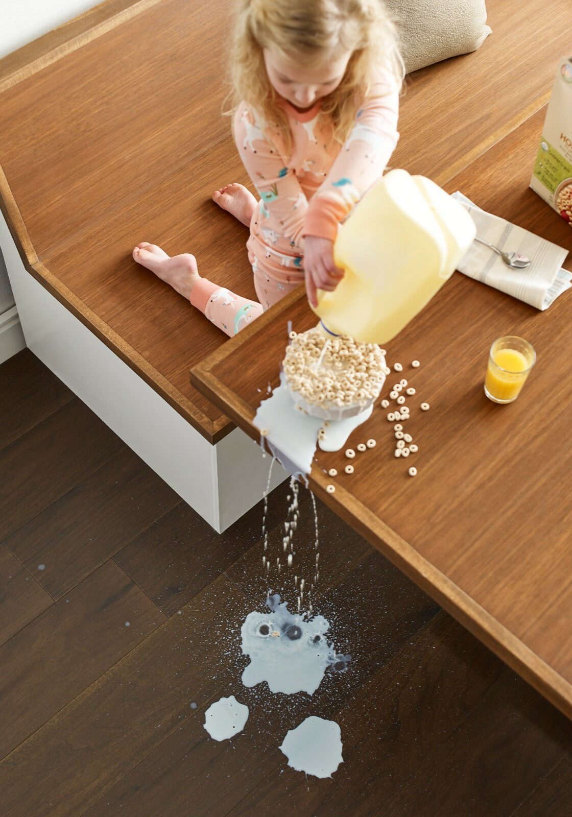 Milk spill cleaning | Five Star Flooring